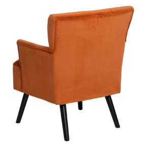 Fauteuil moderne en velours terracotta - Kosy