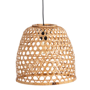 Suspension en rotin naturel beige