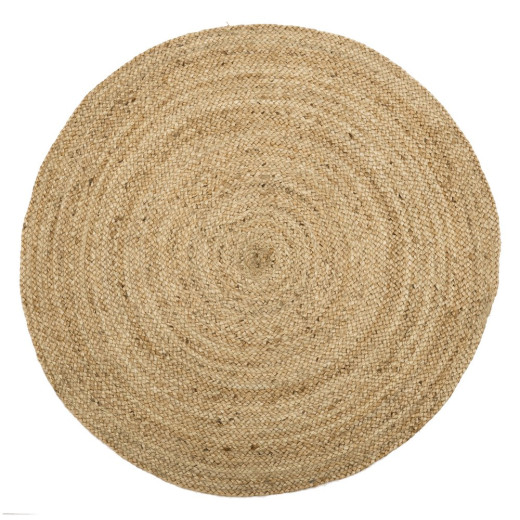 Tapis en jute rond naturel Diam 100cm