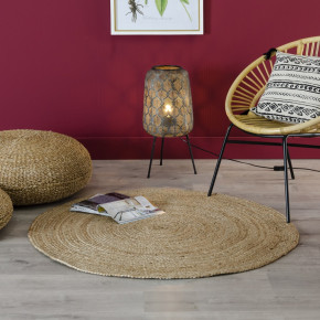 Tapis en jute rond naturel Diam 180cm