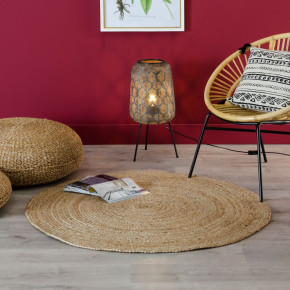 Tapis en jute rond naturel Diam 200cm