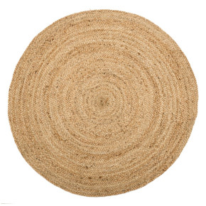 Tapis jute rond naturel Diam 220cm