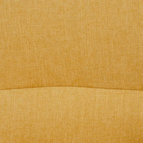 Fauteuil scandinave en tissu jaune chenille Nollis