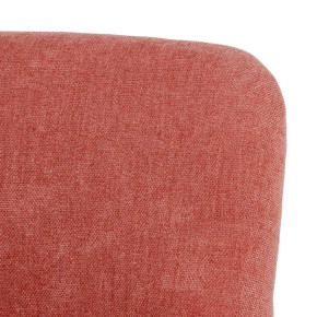 Fauteuil scandinave en tissu vieux rose chenille Nollis