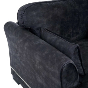 Fauteuil en tissu noir anti taches - Modelo