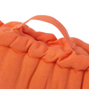 Coussin de sol en coton orange 60x60cm