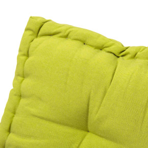 Coussin de sol en coton vert 60x60cm