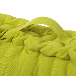 Coussin de sol en coton vert 60x60cm