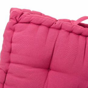 Coussin de sol en coton fuchsia 60x60cm