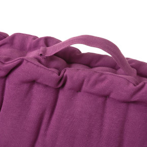 Coussin de sol en coton violet 60x60cm