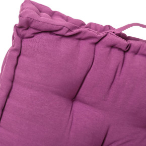 Coussin de sol en coton violet 60x60cm