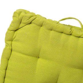 Coussin de sol en coton vert 45x45cm