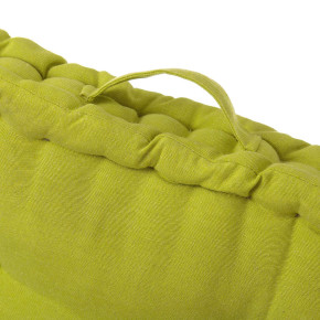 Coussin de sol en coton vert 45x45cm