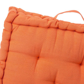 Coussin de sol en coton orange 45x45cm