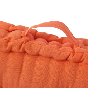 Coussin de sol en coton orange 45x45cm