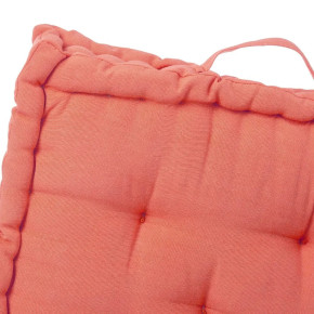 Coussin de sol en coton corail 45x45cm