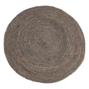 Tapis en jute naturel rond gris diam120