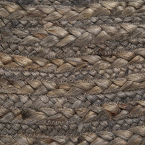 Tapis en jute naturel rond gris diam120