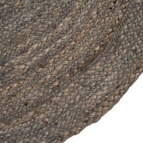 Tapis en jute naturel rond gris diam120