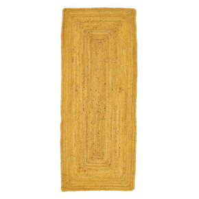 Tapis couloir en jute naturel jaune 70x170cm