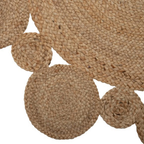 Tapis en jute naturel beige 120cm, Elys