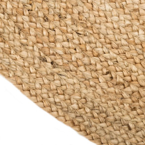 Tapis en jute naturel ovale beige 70x170cm, Malv