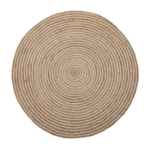 Tapis jute beige Ø90cm, Mavy