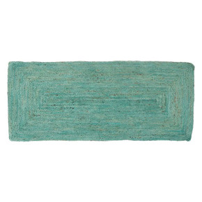 Tapis couloir en jute naturel turquoise 70x170cm