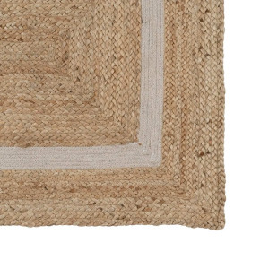 Tapis en jute naturel 70x170cm et coton, Malone