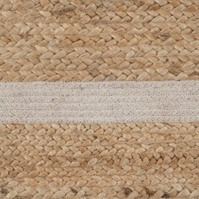 Tapis en jute naturel 70x170cm et coton, Malone