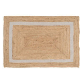 Tapis en jute naturel 200x290cm et coton, Malone