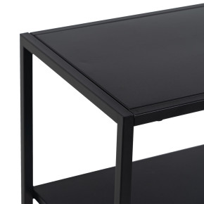 Meuble étagère en acier noir 80x30x81cm, Miria