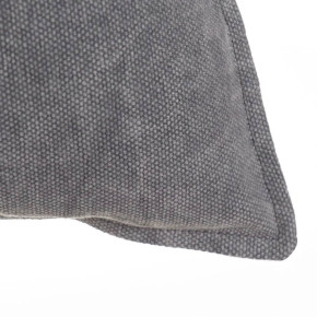 2 Coussins uni 50x30cm marbré anthracite, Ofice