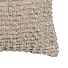 2 Coussins 30x60cm bouclette beige, Julus