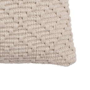 2 Coussins 30x60cm bouclette beige,Maon