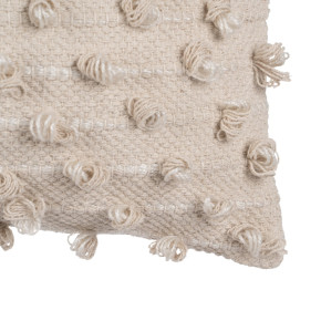 2 Coussins 30x60cm bouclette beige, Johan