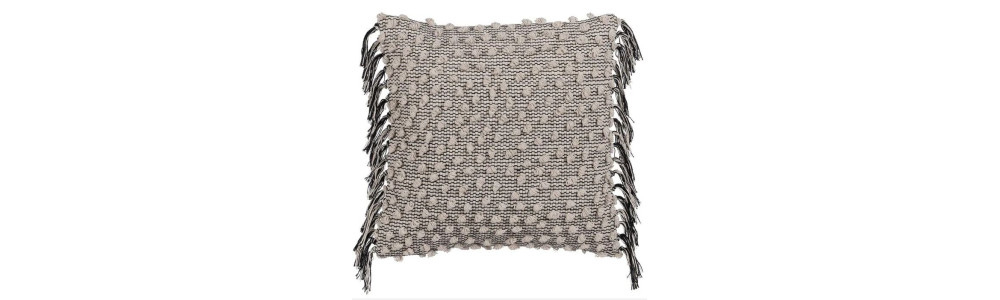 Coussin déco beige déhoussable, 45x45cm | Mobb.fr