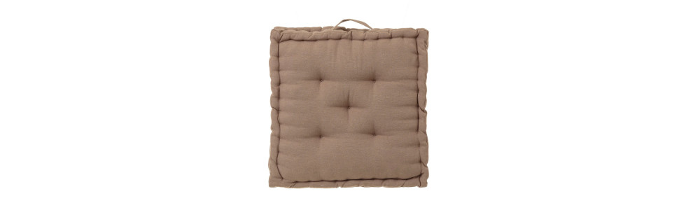 Coussin de sol coton et velours 45x45cm - 60x60cm